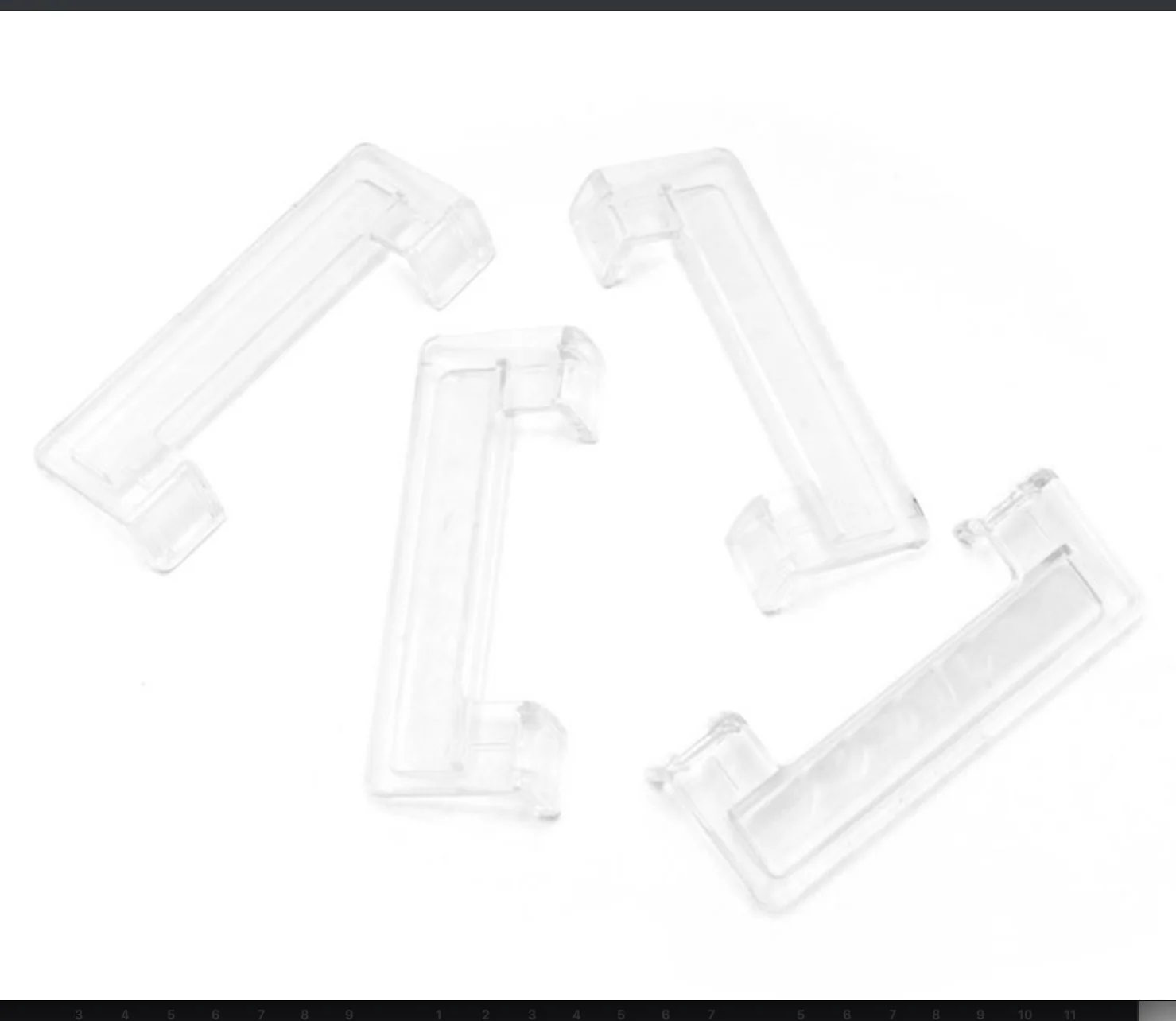 Acrylic Aquarium Cover Brackets, Universal for 3mm Lid - Image 3
