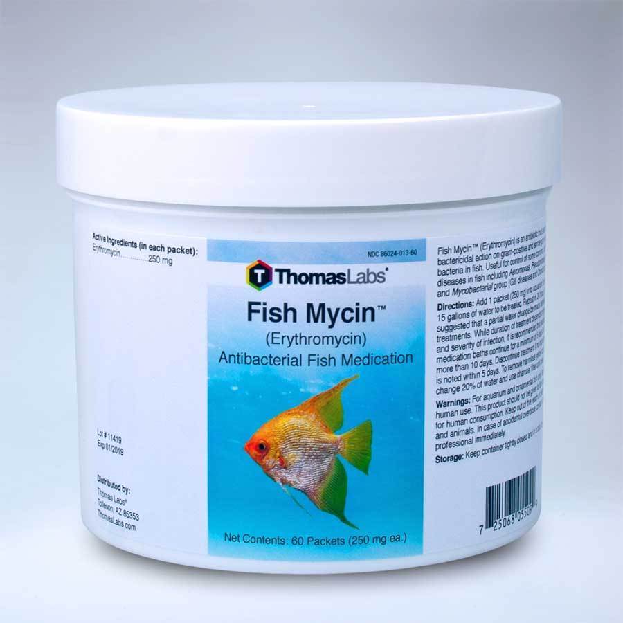 Fish Mycin Erythromycin Antibacterial Fish Medication - Thomas Labs - Image 2
