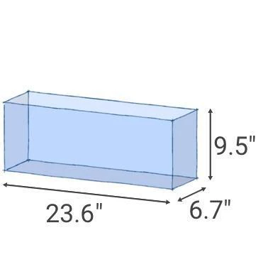 HCA-6G (6.5 GAL) Rimless Low-Iron Aquarium - AquaTop - Image 2