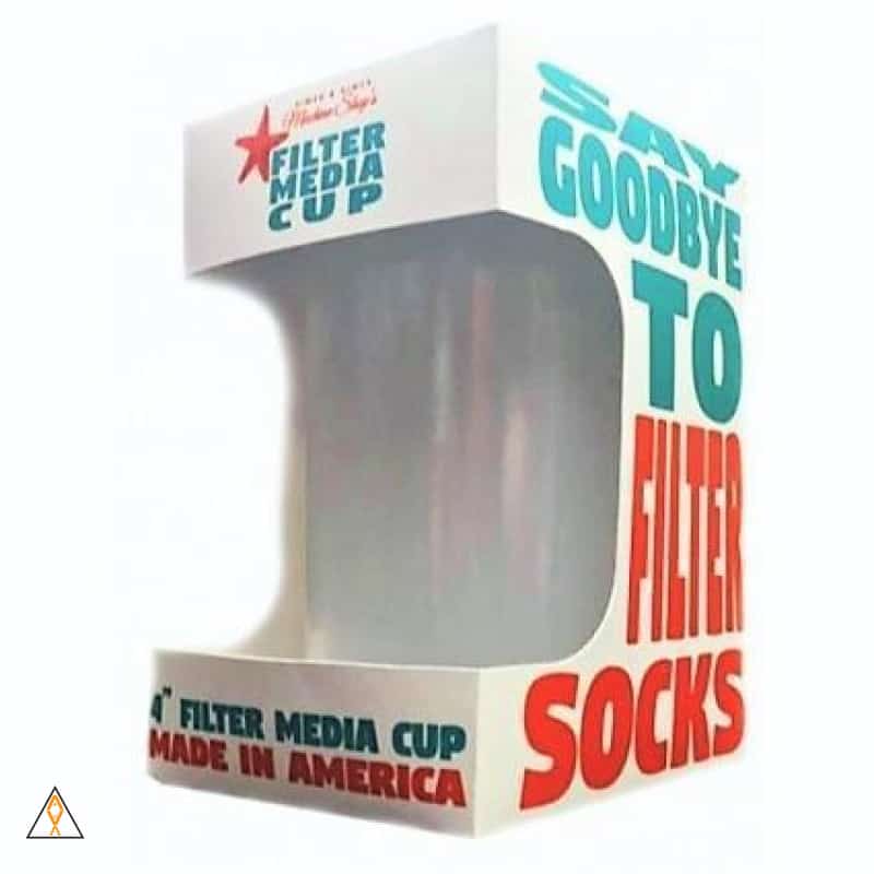 High-Flow Filter Media Cup (4") - Rimer & Rimer