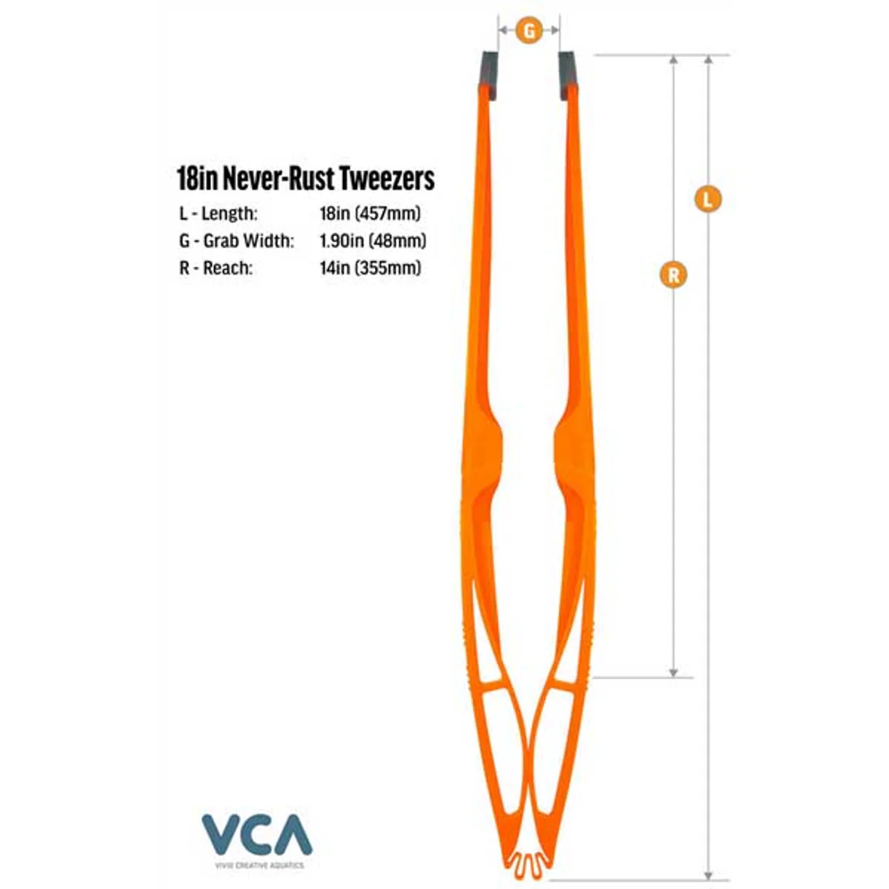 Never-Rust Floating Aquarium Tweezers - VCA - Image 3