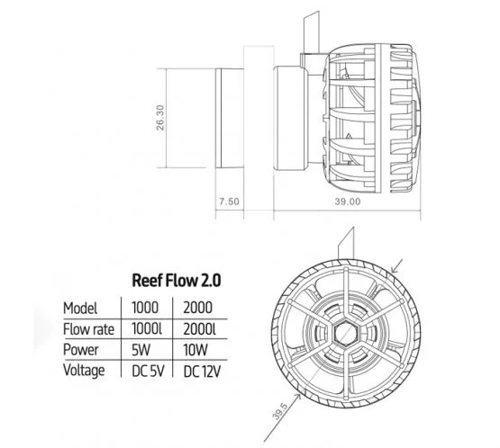 Reef Flow 2.0 DC Wavemaker - TMC - Image 2