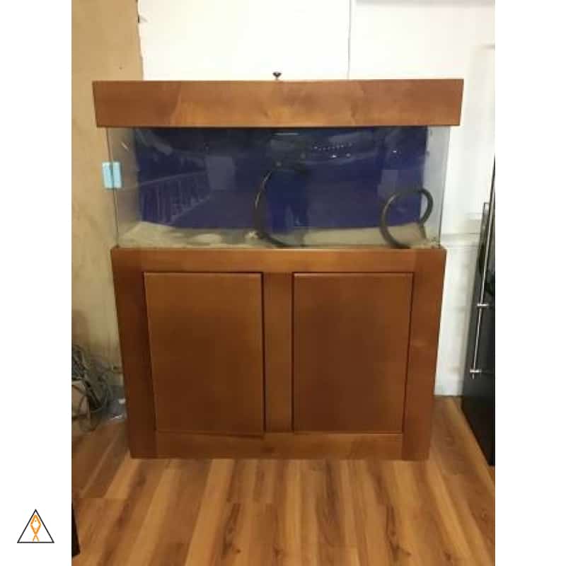 Traditional Acrylic Aquarium w/ Wood Stand and Hood - $800 Cash Only - Image 2
