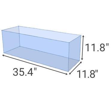 UNS 90L Ultra Clear Rimless Aquarium (21 GAL) - Ultum Nature System - Image 7