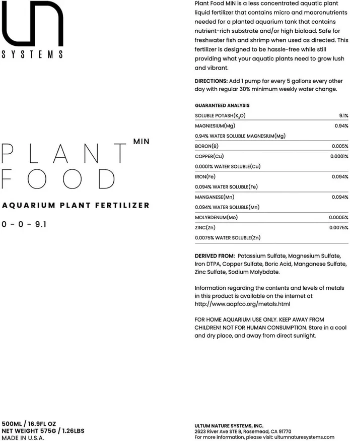 UNS Plant Food Fertilizer - Ultum Nature Systems - Image 2